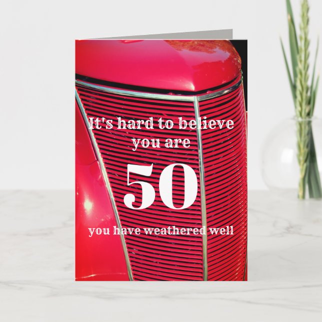 custom Birthday card humor personalize any age (Front)