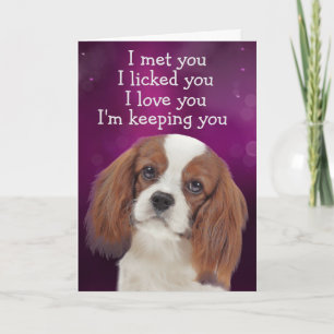 Custom Birthday Card King Charles Cavalier