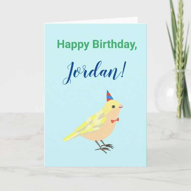 Custom Birthday Card Personalized with Name Card (Front)