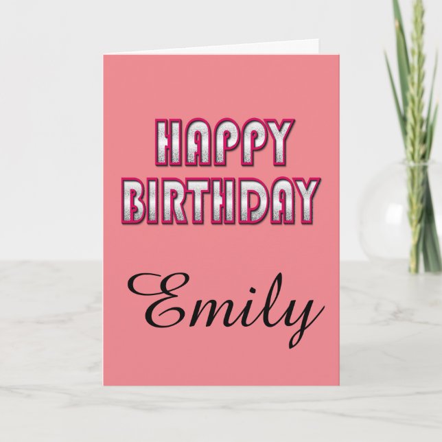 Custom Birthday card With Name Template (Front)