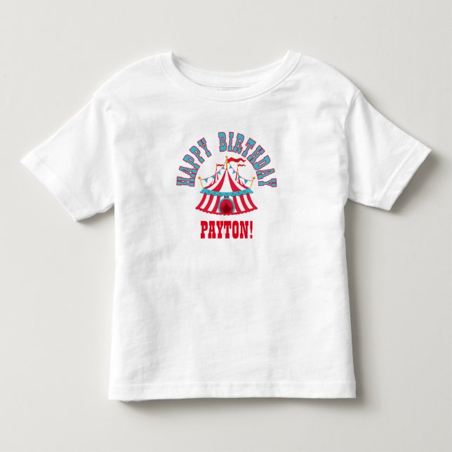 Custom Birthday Carnival T-Shirt for Girls (Front)