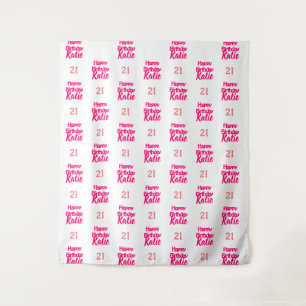 Custom Birthday Event Step and Repeat Backdrop