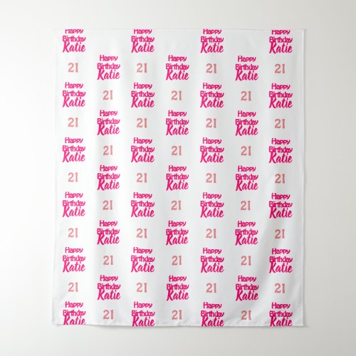 Custom Birthday Event Step and Repeat Backdrop