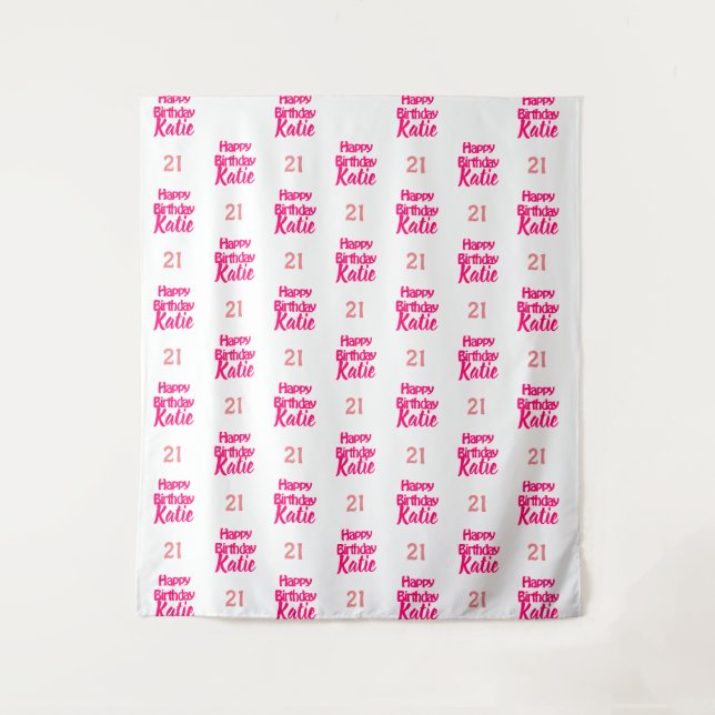 Custom Birthday Event Step and Repeat Backdrop (Front)