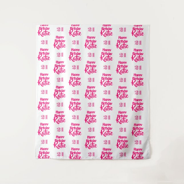 Custom Birthday Event Step and Repeat Backdrop (Front)
