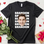 Custom Birthday Face Personalized Party Photo T-Shirt<br><div class="desc">Custom Birthday Face Personalized Party Photo T-Shirt</div>