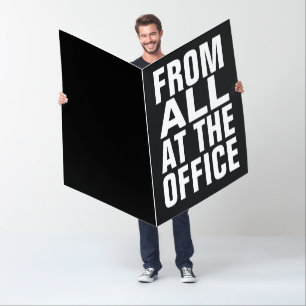custom BIRTHDAY FROM ALL AT THE OFFICE BIG huge Card
