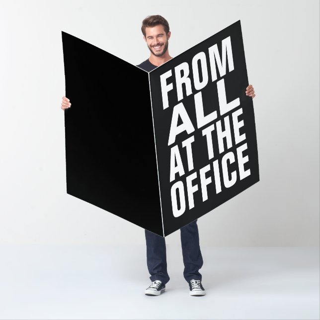 custom BIRTHDAY FROM ALL AT THE OFFICE BIG huge Card (In Situ)