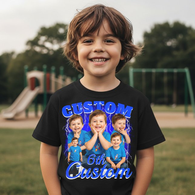Custom birthday gift bootleg for your Kid 90s Tri-Blend Shirt (Creator Uploaded)