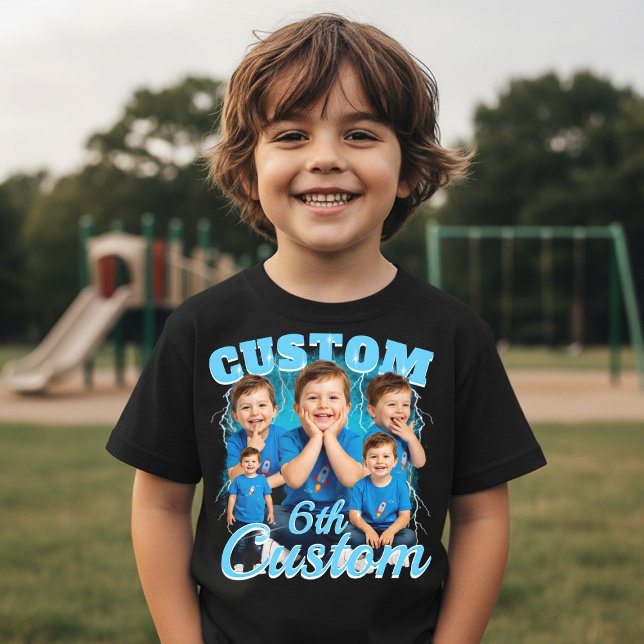 Custom birthday gift bootleg for your Kid 90s Tri-Blend Shirt (Creator Uploaded)