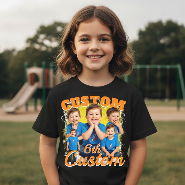 Custom birthday gift bootleg for your Kid 90s Tri-Blend Shirt (Creator Uploaded)