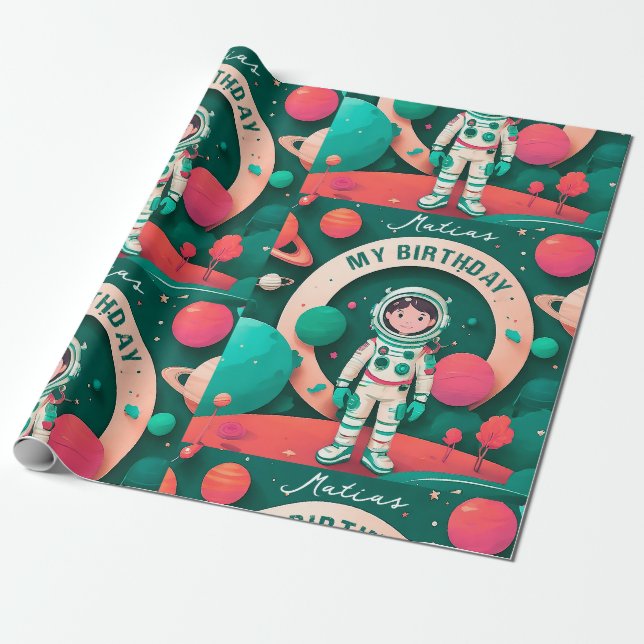 Custom birthday gift paper (Unrolled)