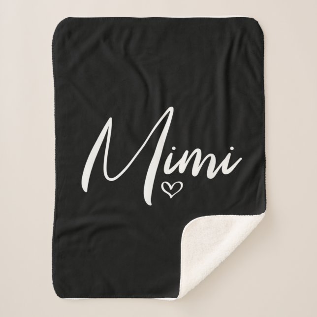 Custom Birthday Gifts for Mimi|Personalized Mimi Sherpa Blanket (Front)