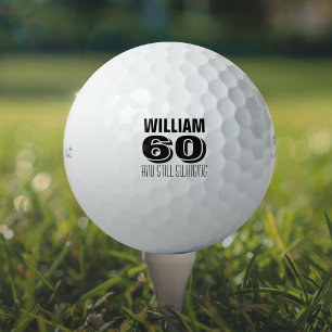 Custom Birthday Golfer Still Swinging Golf Balls