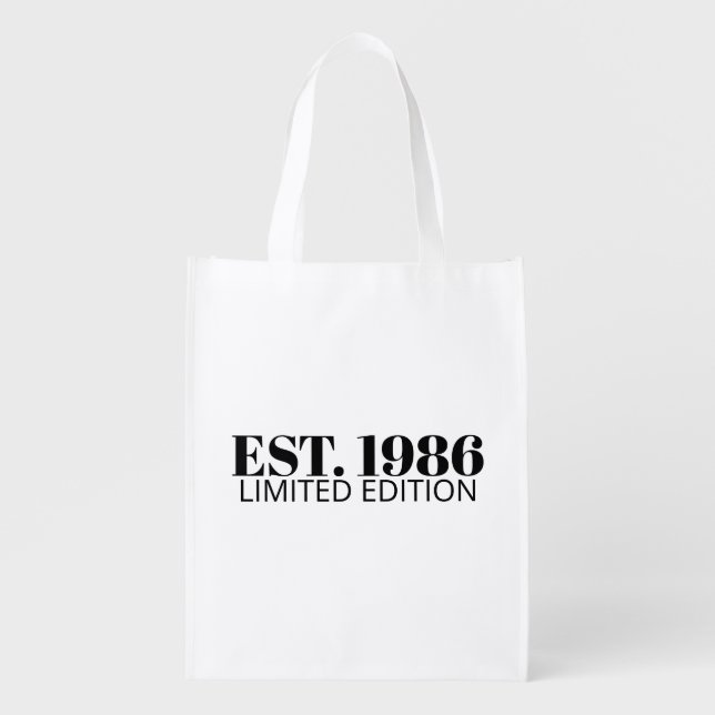 Custom Birthday Grocery Bag (Front)