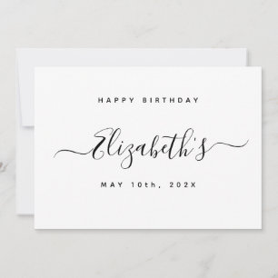Custom Birthday Holiday Card