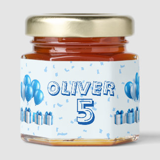 Custom Birthday Honey Favors - Gift Box Design Honey Jar Favors