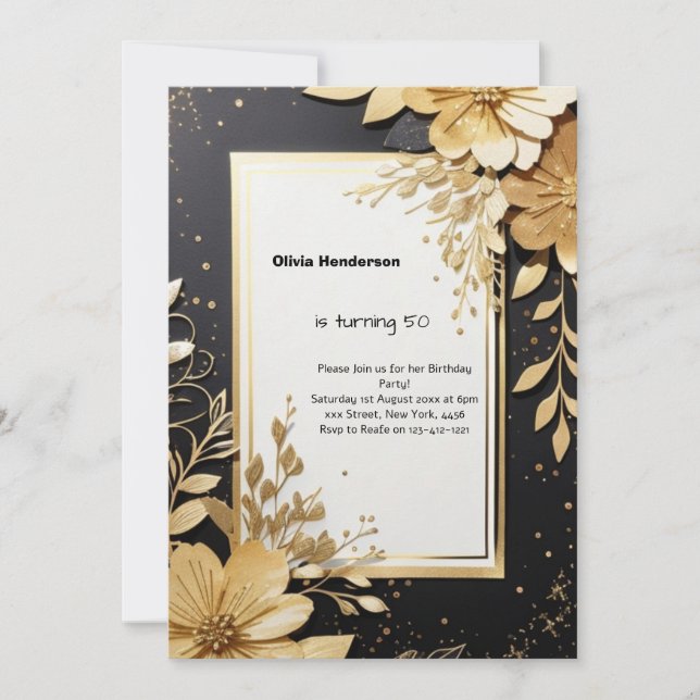 Custom Birthday Invitation (Front)