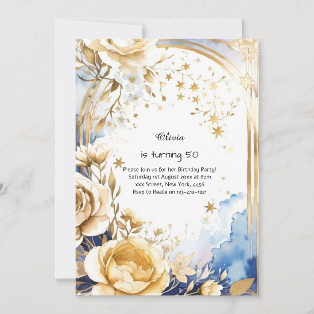 Custom Birthday Invitation (Front)