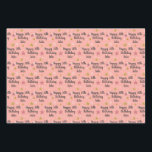 Custom Birthday Name & Age Wrapping Paper Sheets<br><div class="desc">Customize this pink rose gold wrapping paper with a friend or family member's name and optionally their age. With a multicolored star pattern, this gift wrap paper is perfect for a special birthday such as a sweet sixteen, 21st birthday, 30th birthday, and more. Gift it to a daughter, wife, friend,...</div>