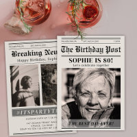 Custom Birthday Newspaper Magazine Cover