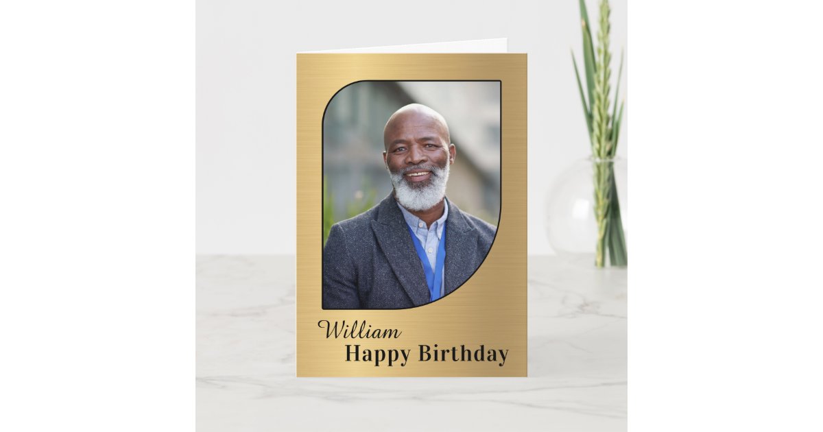 Custom Birthday Photo Card | Zazzle