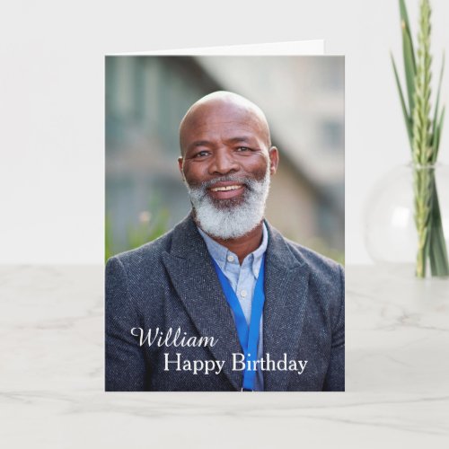 Custom Birthday Photo Card