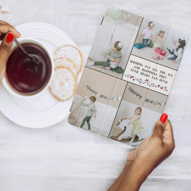 Custom Birthday Photo Collage iPad Cover (Creator Uploaded)