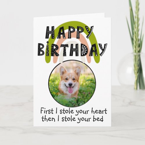 Custom birthday photo from your Welsh Corgi Card