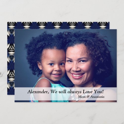 Custom Birthday Photo Personalize Card