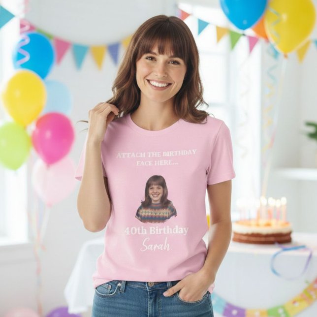 Custom Birthday Photo Shirt – Personalized Face (Creator Uploaded)