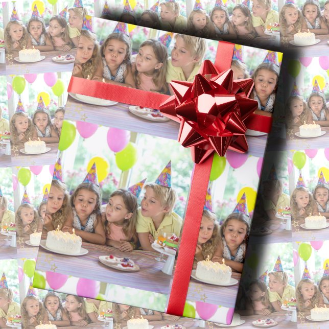 Custom Birthday Photo Wrapping Paper Sheets (Creator Uploaded)