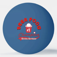 Custom Birthday Ping Pong Official League Ball