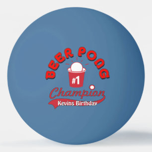 Custom Birthday Ping Pong Official League Ball