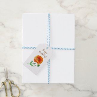 Custom Birthday Red Poppy