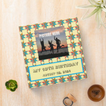 Custom birthday seamless quilt pattern photo album