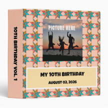Custom birthday seamless quilt pattern photo album