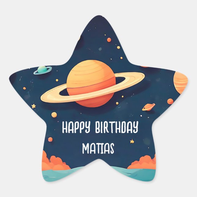Custom birthday sticker (Front)