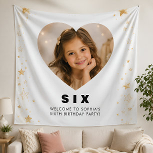 Custom Birthday Tapestry Girl Age 6