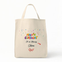 Custom Birthday Tote Bag – Unique Gift for Her