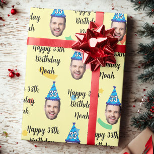 Custom Birthday Wrapping Paper, Happy Birthday Paper