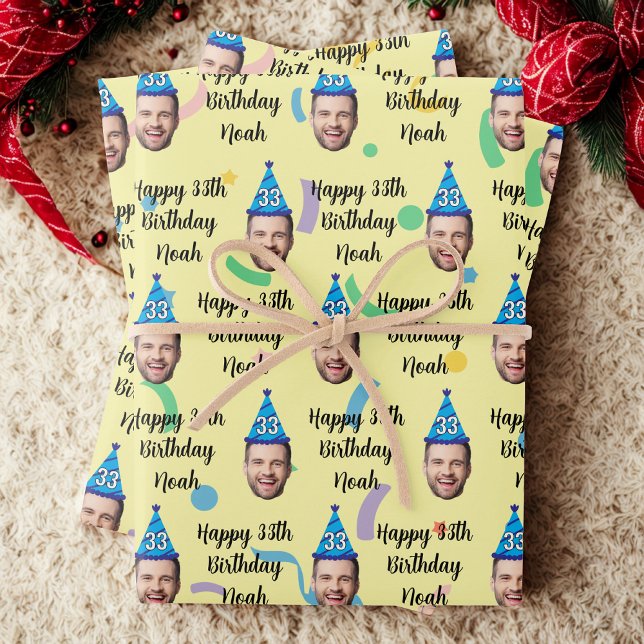Custom Birthday Wrapping Paper, Happy Birthday Paper Sheets (Creator Uploaded)