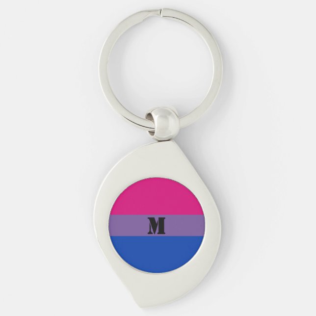 Custom Bisexuality flag Keychain (Front)