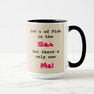 Custom Black 15 oz Ringer Fish 98 Mug By ZAZZ_IT