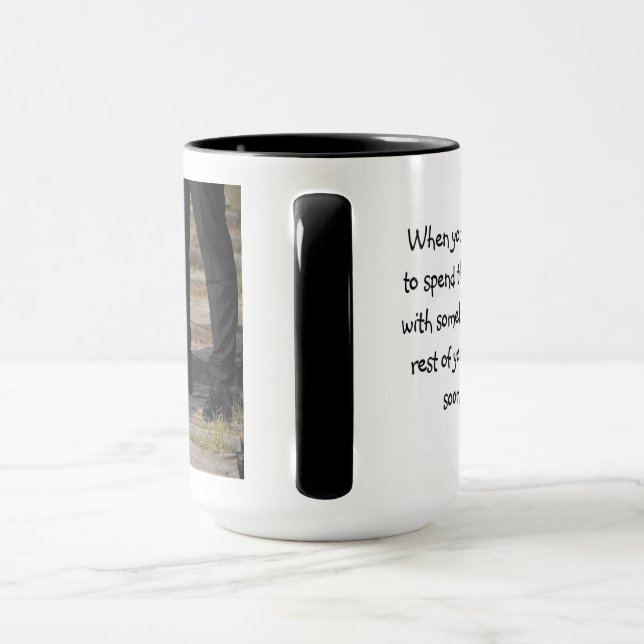 Custom Black 15 oz Ringer Mug Love1  By ZAZZ_IT (Handle)