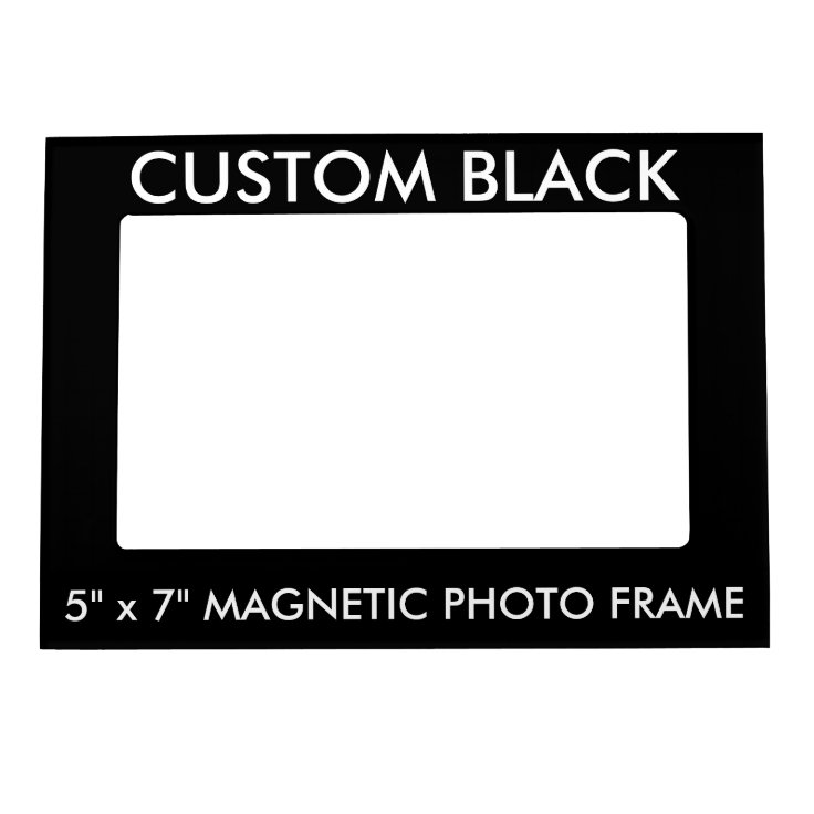 Custom BLACK 5" x 7" Photo Picture Frame Zazzle