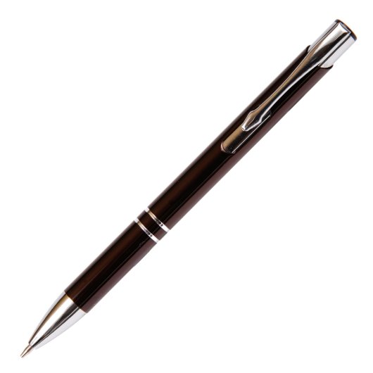 Custom Black Aluminum Promotional Ball Point Pen (Top)