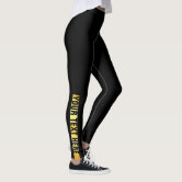 Custom Round Circle Business Logo Minimalist Plain Leggings