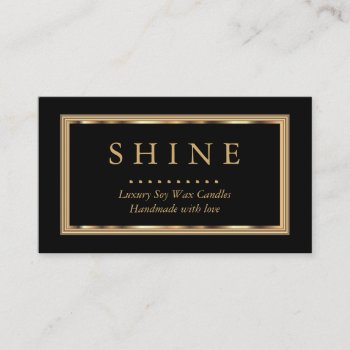 Custom Black And Gold Business Card by DesignsbyDonnaSiggy at Zazzle