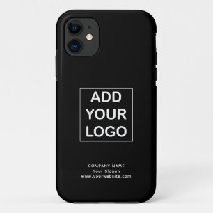 Custom Black and White Business Company Logo iPhone 11 Case